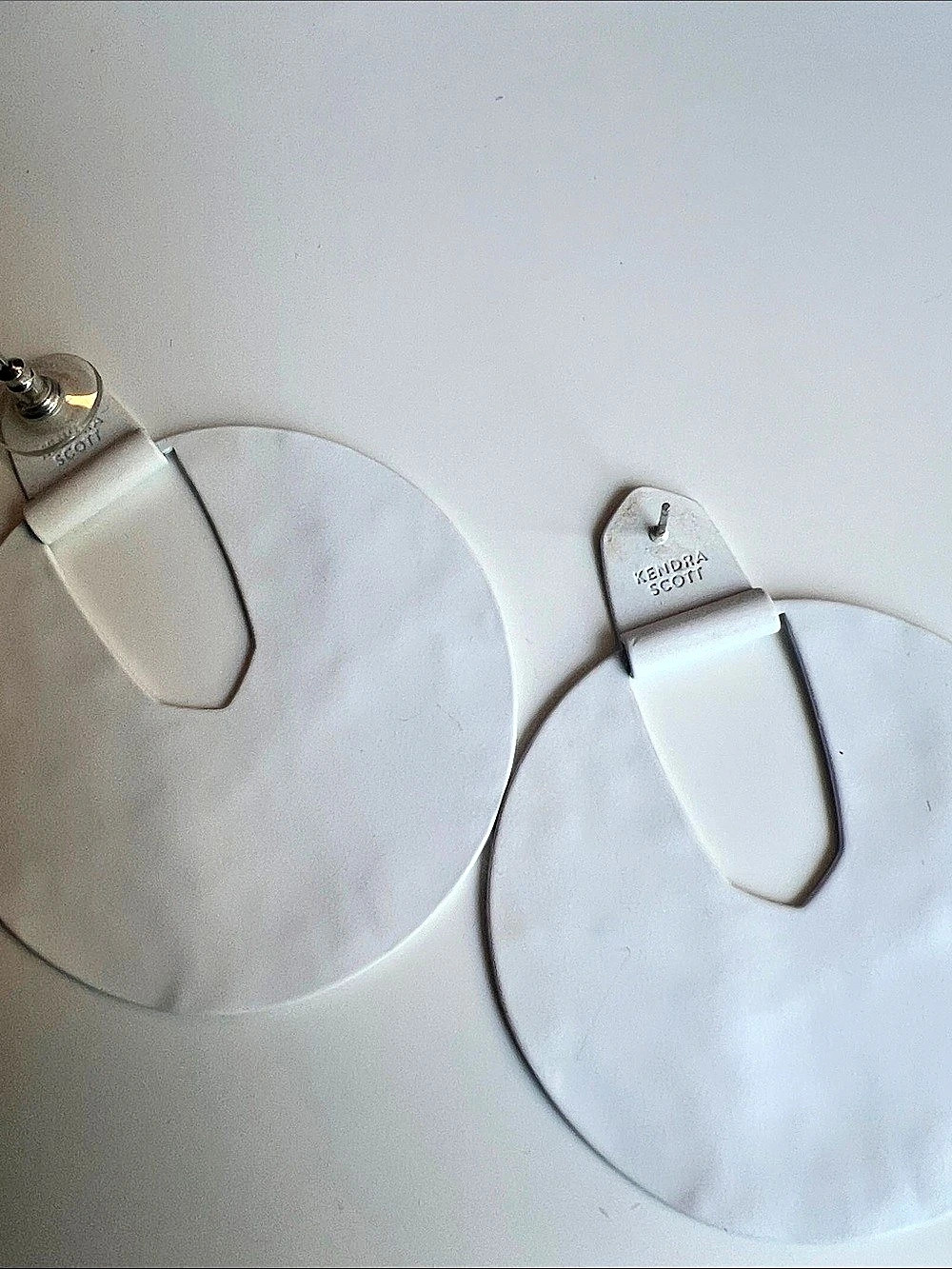 Kendra Scott White Statement Drop Earrings - Picture 4 of 4